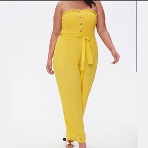 Yellow Jumpsuit/Romper - FOREVER 21
